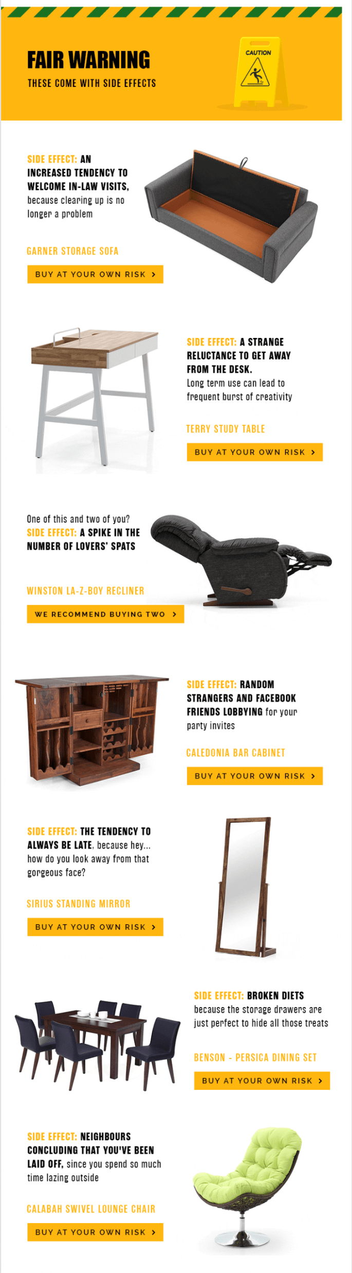 Urban Ladder- These Come With Side Effects - Milled